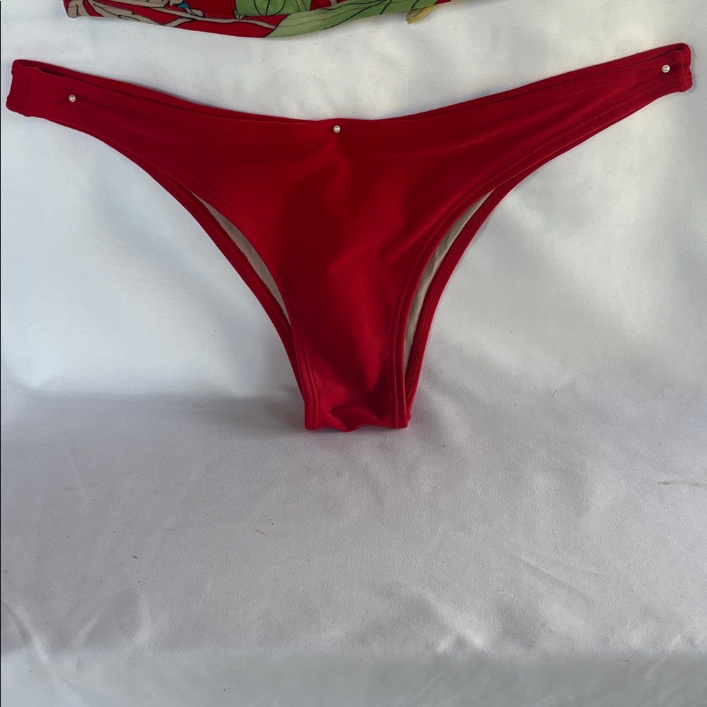 VINTAGE 1980’s BRAZILIAN THONG BIKINI SET - MULTICOLOR G/L - Picture 4 of 11